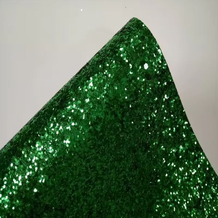 Chunky Glitter Wallcovering Leather Fabric