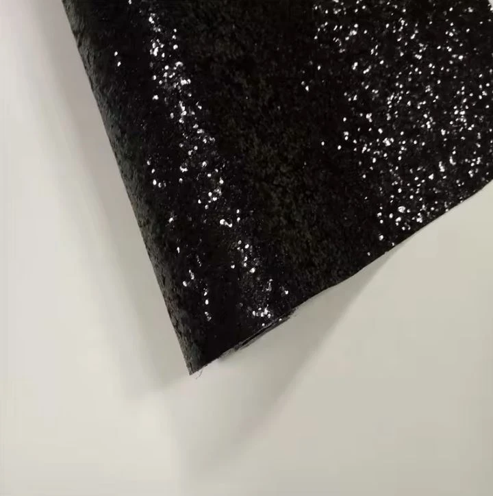 Chunky Glitter Wallcovering Leather Fabric