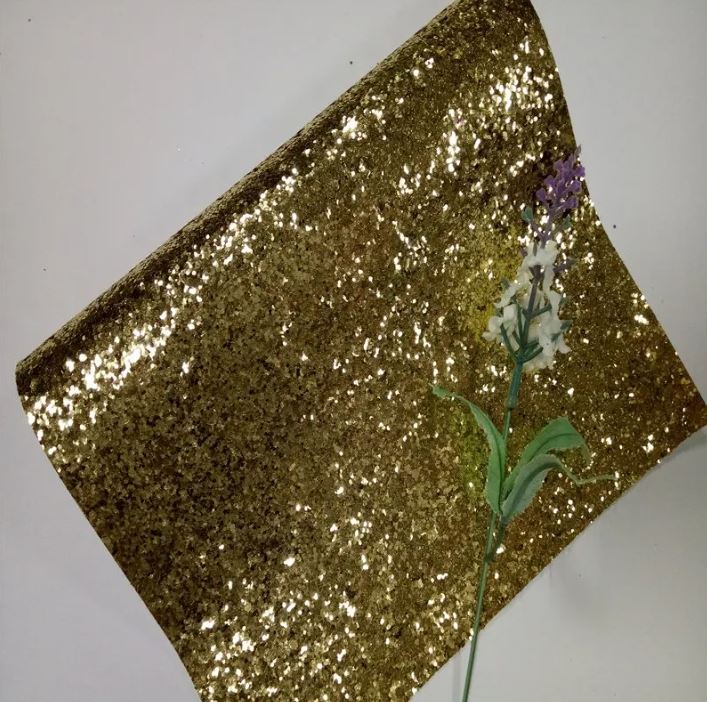 Chunky Glitter Wallcovering Leather Fabric